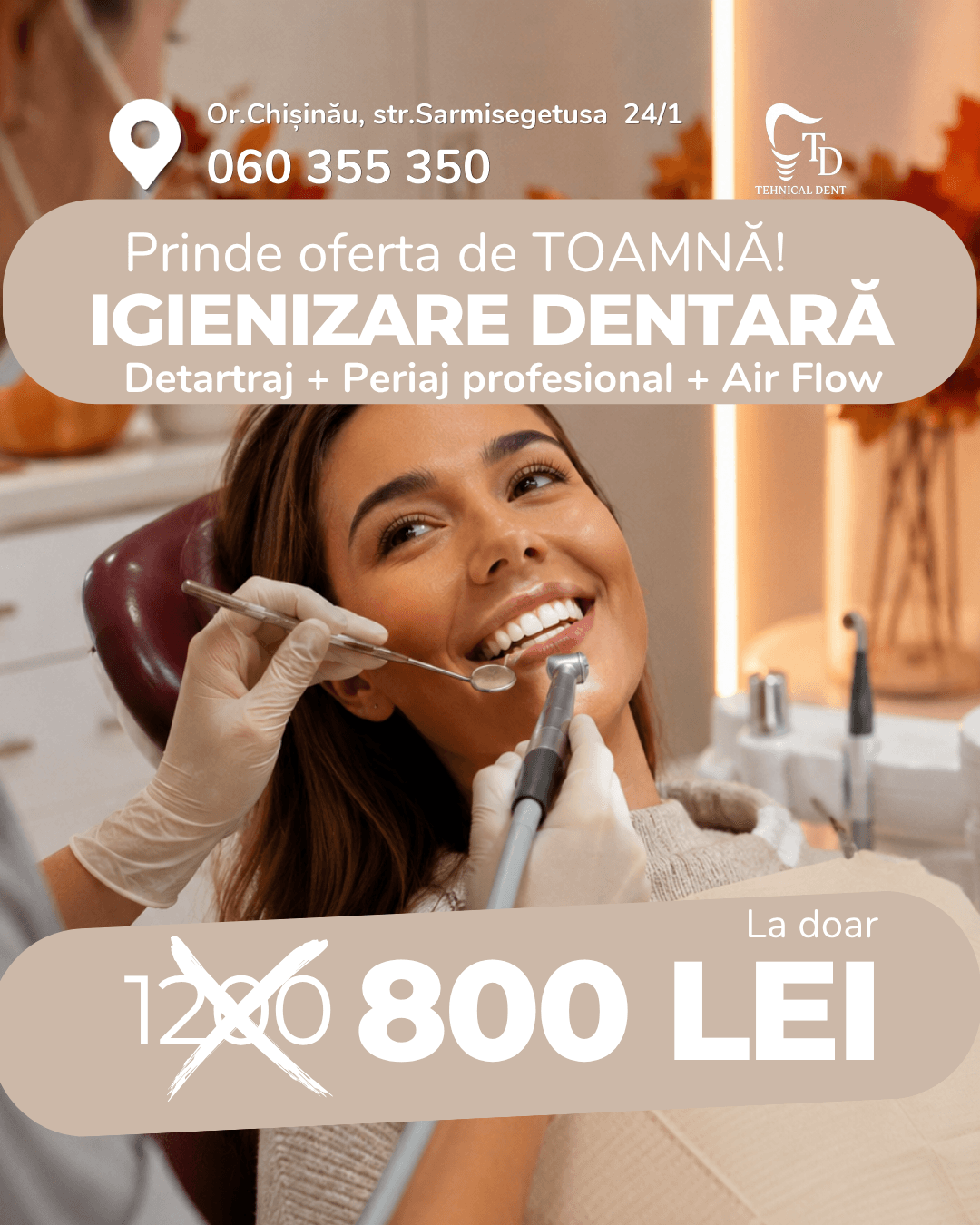 Promoție de toamnă la IGIENIZAREA DENTARĂ